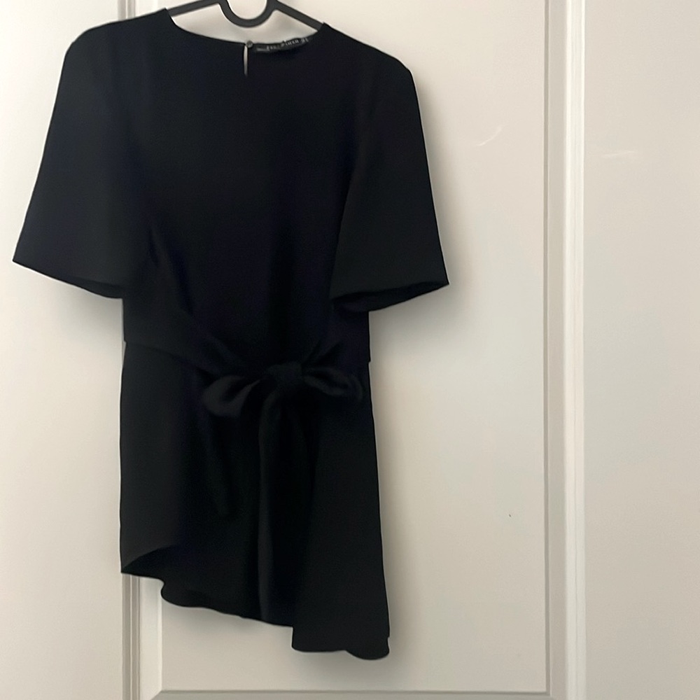 zara top black size s